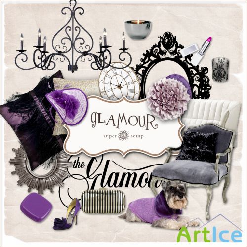 Scrap Kit - Glamour PNG Files