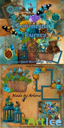 Scrap Set - Sentimental Journey PNG and JPG Files