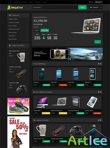 JoomShaper - Shaper MegaDeal - Best Responsive Deal Template for Joomla 2.5 - 3.x