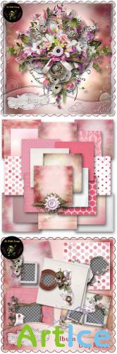 Scrap Set - Day Rose PNG and JPG Files