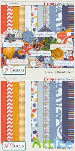 Scrap Set - Treasure The Moment PNG and JPG Files