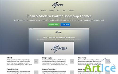 WrapBootstrap - Alfaroa