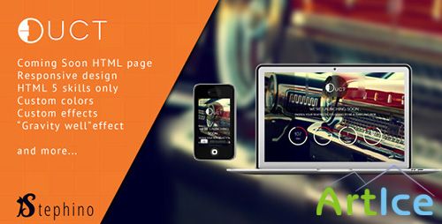 ThemeForest - Duct - Fresh Responsive Coming Soon HTML - RIP