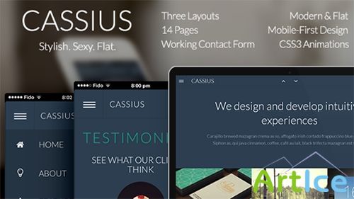 ThemeForest - Cassius - Modern & Flat Multi-Purpose Theme - RIP