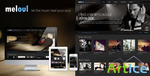 ThemeForest - Meloul - Music and Band HTML5 Template - RIP