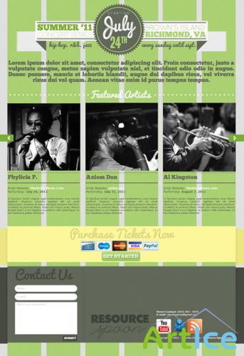 Events PSD Website Template
