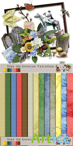 Scrap Set - Stay(in Gerecse Va)cation PNG and JPG FIles