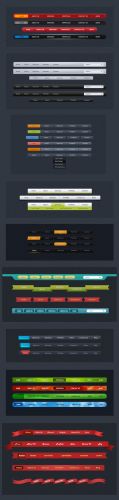 39 Web Navigation Design PSD Template
