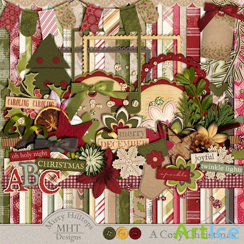 A Cozy Christmas PNG and JPG Files