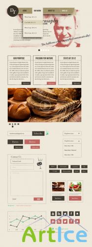 Vintage Style UI Kit