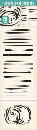 Designtnt - Blend Art Brush Ilustrator