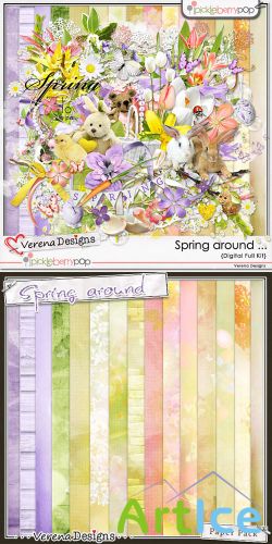 Scrap Set - Spring Around... PNG and JPG Files