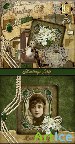 Scrap Set - Heritage Gift PNG and JPG Files