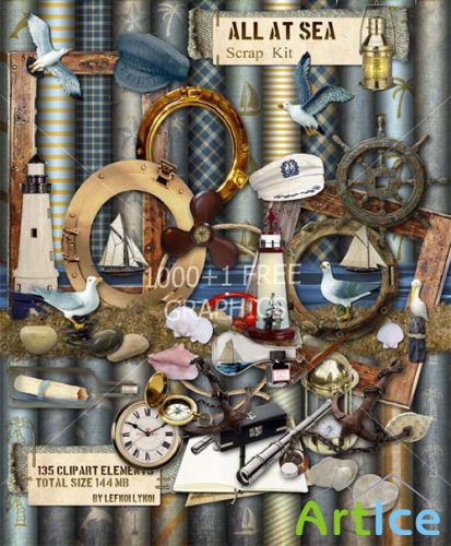 Scrap Set - All At Sea PNG and JPG Files