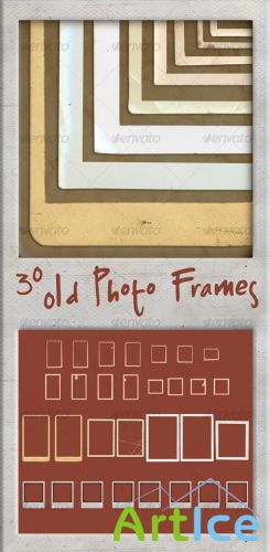 GraphicRiver - 30 Old Photo Frames 100051