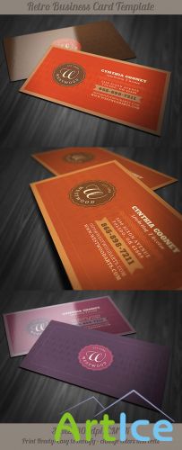 Retro Business Card Template 2