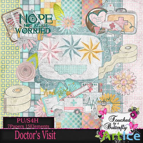 Scrap Set - Doctors Visit PNG and JPG Files