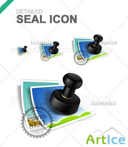 Refined Seal Icons PSD Template