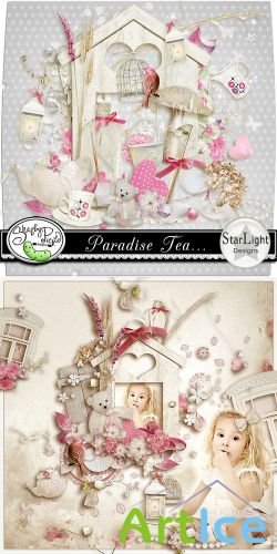 Scrap Set - Paradise Tea... PNG and JPG Files