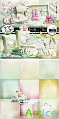 Scrap Set - Loads of Fun PNG and JPG Files