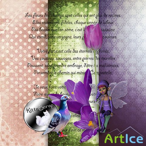 Scrap - Wild Flower PNG and JPG Files