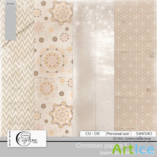 Christmas Papers 1 JPG Files