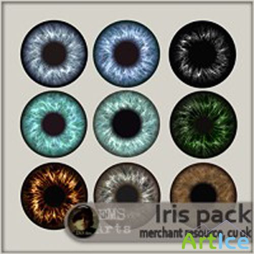 Iris Pack PNG Files