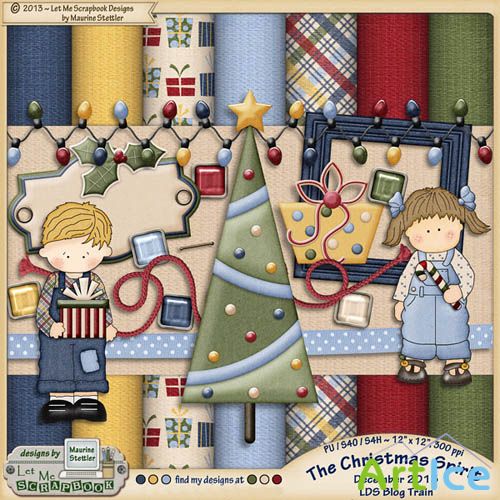 The Christmas Spirit Set PNG and JPG Files