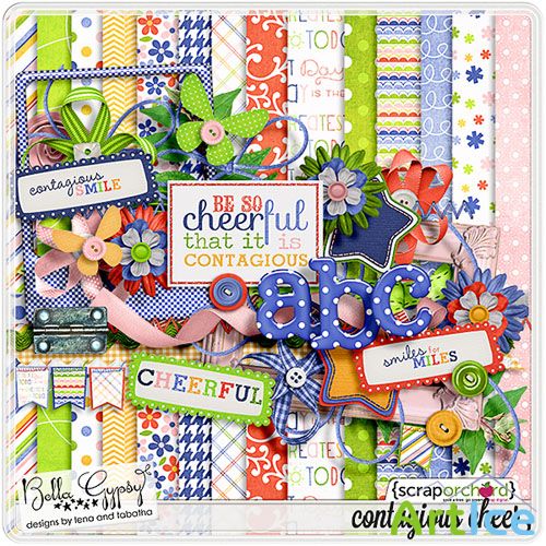 Scrap Set - Contagious Cheer PNG and JPG Files