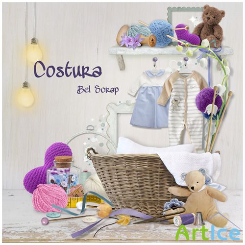 Scrap Set - Costura PNG and JPG Files
