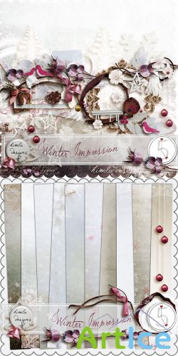 Scrap Set - Winter Impression PNG and JPG Files