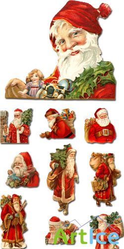 Santa Claus on a Transparent Background