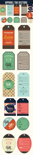 Designtnt - Apparel Tags Vector Set 1