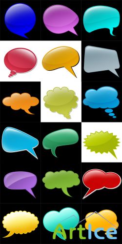 Talk Bubbles Set PSD
