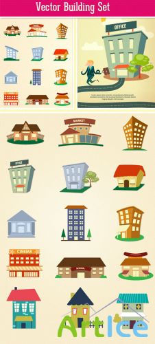 Designtnt - Buildings Vector Set 2