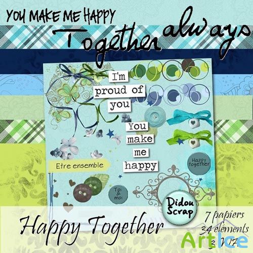 Scrap - Together Always Kit PNG and JPG Files