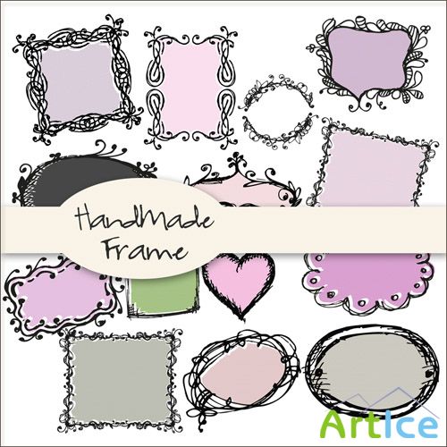Handmade Frame PNG Files
