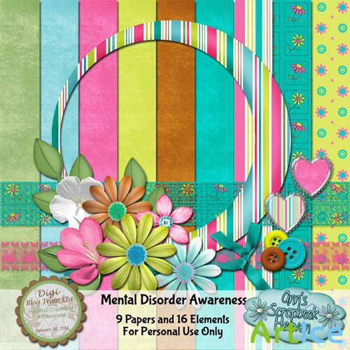 Scrap Set - Mental Disorder Awareness