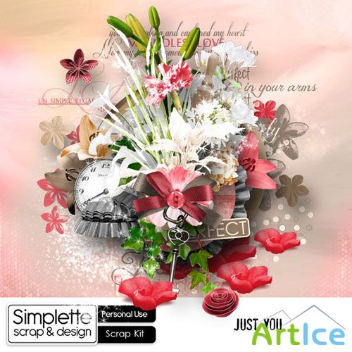 Scrap - Just You Kit PNG and JPG Files