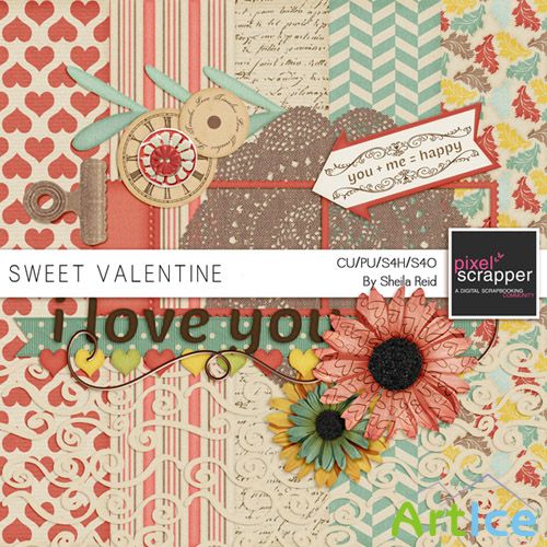 Scrap - Sweet Valentine PNG and JPG Files