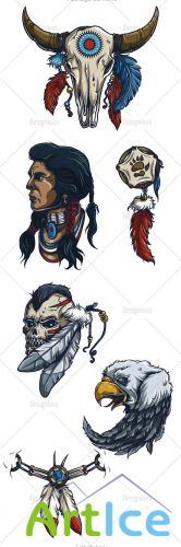 Native American Vector Set
