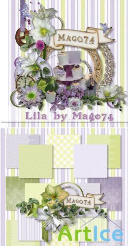 Scrap Set - Lila PNG and JPG Files