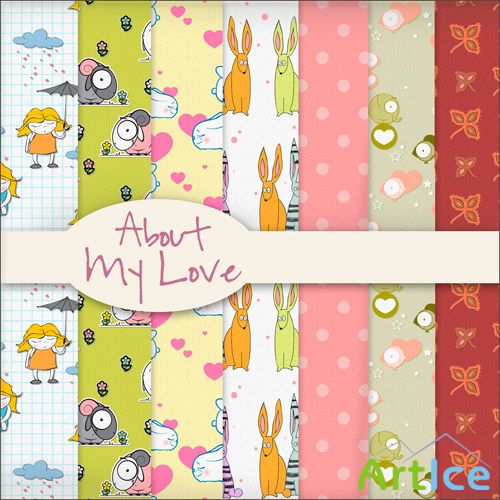 About My Love Textures PNG Files