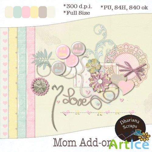 Mom Scrap PNG and JPG