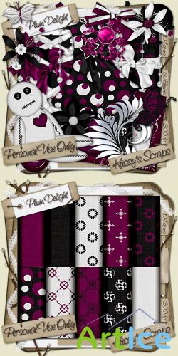 Scrap - Plum Delight PNG and JPG Files