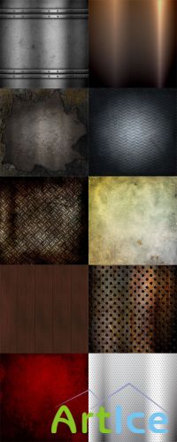 10 Rusty and Grunge Metalic Backgrounds