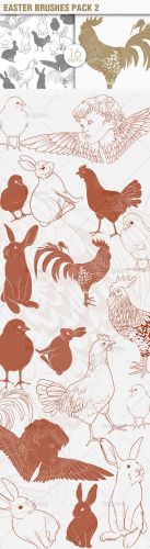 Easter Photoshop Brushes Pack 2