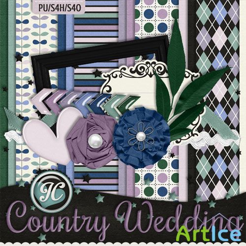 Country Wedding Kit PNG and JPG Files