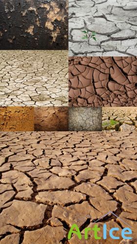 Cracked Dirt Textures JPG Files