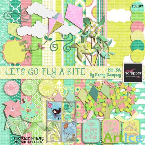 Scrap - Lets Go Fly a Kite PNG and JPG